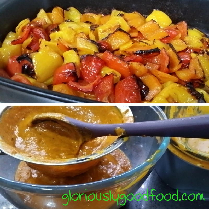 Roasted sweet pepper sauce | Stages of cooking