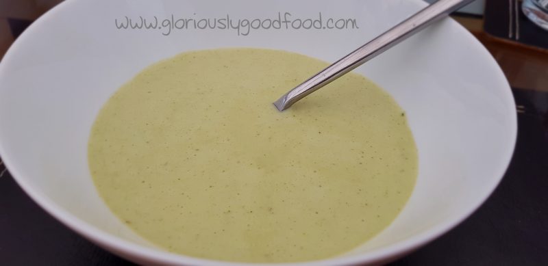 hearty broccoli and gorgonzola soup